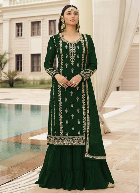 Green Colour Lt nitya 73003  Heavy New Exclusive Wedding Wear Georgette Collection 73003B